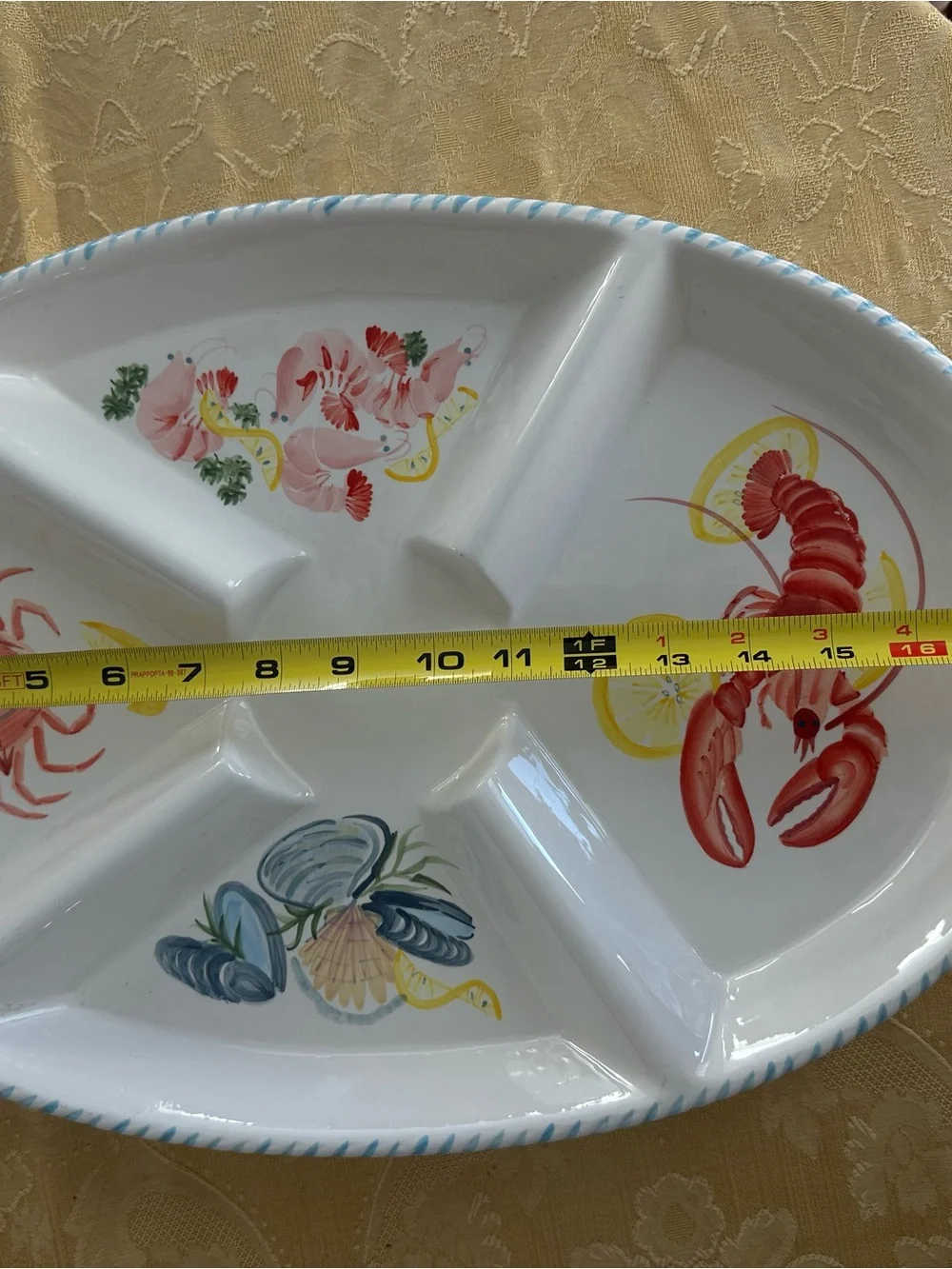 Vintage ceramic divided